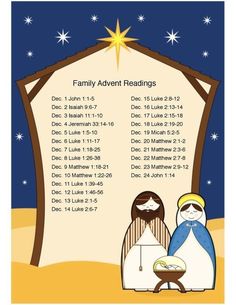 a christmas nativity poster with two wise men in front of a manger scene