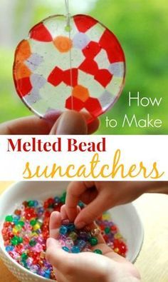 how to make melted bead suncatchers