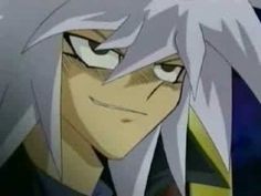 an anime character with white hair and grey eyes