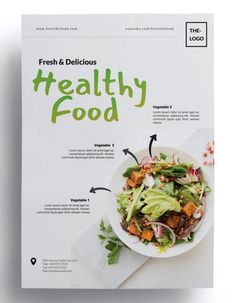 a cookbook with an image of a healthy salad