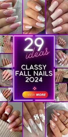 Nail Art Designs Coffin Shape Short, Fancy Nail Designs Classy Bling, Short Acrylic Nails Ideas Square, Classy Nail Designs 2024, Classy Gel Nail Designs, Fall Elegant Nails, Trendy Nail Designs 2024, Elegant Nails Classy 2024, New Trending Nails 2024