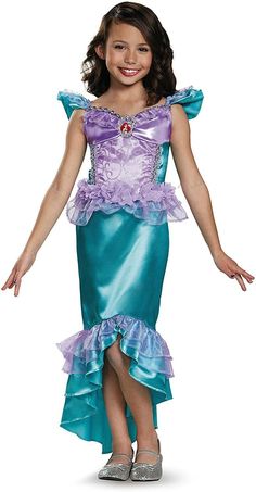 Ariel Costumes, Little Mermaid Costume, Disney Princess Costumes, Black Halloween Dress, Little Mermaid Ariel, Disney Halloween Costumes, Classic Girl, Toddler Halloween Costumes, Princess Costume