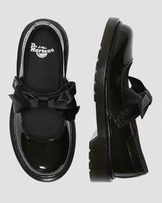 Junior Maccy II Patent Leather Mary Jane Shoes in Black | Dr. Martens