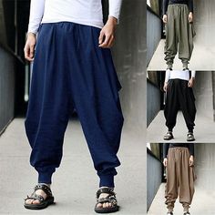 Gender:Men's; Style:Hippie,Yoga; Occasion:Daily,Streetwear; Fit Type:Loose Fit; Waistline:Mid Waist; Pattern:Solid Color; Design:Drawstring,Wide Leg,Elastic Waist; Pants Type:Baggy Pants,Baggy Harem Pants,Casual Pants,Trousers; Front page:FF; Hips:null; Length:null; Waist:null; Fit US Size:null; Fit UK Size:null; Fit EU Size:null; Standard Size:null; Fit Number Size:null Baggy Pants Men, Japanese Pants, Trousers Baggy, Hakama Pants, Fantasy Garb, Harem Trousers, Khaki Pants Men, Japanese Samurai, Baggy Trousers