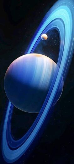 an artist's rendering of saturn and its rings