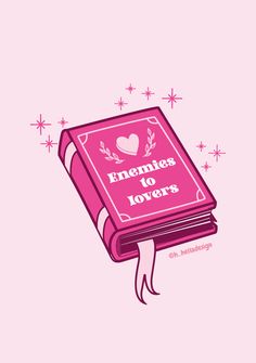 a pink book with the words entangles to lovers on it's cover