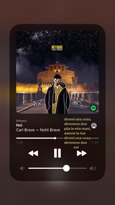 an mp3 player with the caption can't brave - notti brave