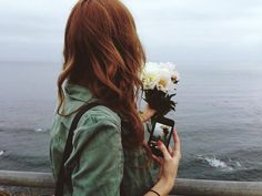 Clary Flowers In Hair Aesthetic, Hair Aesthetic Faceless, Brown Long Hair, Kat Mcnamara, Dark Grunge