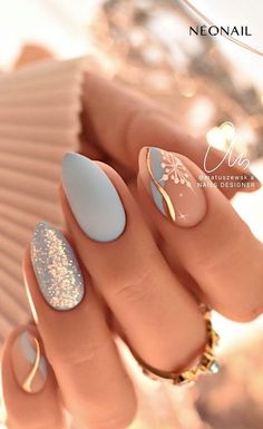 Fancy Nails Designs, Gold Nail, Elegant Nails, Unique Nails, Chic Nails, Fancy Nails, Gorgeous Nails, Nails Design, Nails Art