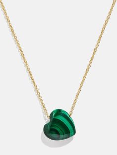 Opt for a little protection in your stack when you choose the Juno Malachite Necklace. This piece features a dainty gold chain complete with a heart-shaped malachite pendant. Malachite represents and helps manifest protection and healing, so this piece is sure to add good vibes to your necklace collection. Manifest Protection, Gold Medallion Necklace, Custom Blankets, Necklace Stack, Malachite Necklace, Malachite Pendant, Malachite Jewelry, Gold Medallion, 18k Gold Earrings