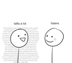 an image of two cartoon faces with the words talk and listen written on them in different languages