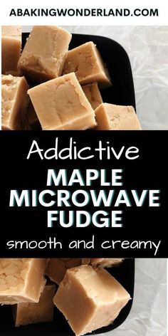 homemade fudge made with maple syrup and creamy is an easy, delicious dessert