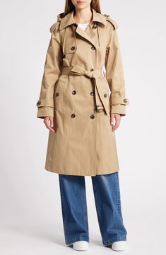 London Fog Water Resistant Belted Trench Coat | Nordstrom British Khaki, Fall Wardrobe Essentials, Oversized Jeans, London Fog, Sports Blazer, Kids Sweater, The Seasons, Fashion Help