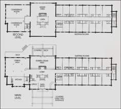 floor plans for the second and third floors