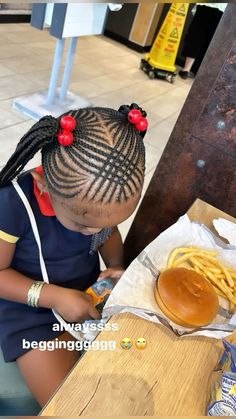 Girls Cornrow Hairstyles, Black Hair Protective Styles, Kids' Hairstyles, Baby Girl Hairstyles Curly, Adorable Hairstyles, Kid Hair Styles, Cute Toddler Hairstyles, Easy Little Girl Hairstyles, Kids Hairstyle