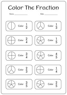 15 First Grade Fraction Worksheets in 2024 | Fractions worksheets, Kindergarten math worksheets addition, Kids math worksheets Fraction Worksheets 1st Grade, Fraction Worksheets 3rd Grade, Fractions First Grade, Equal Fractions, Simple Fractions Worksheets, Fractions For Kids, Fraction Activity, Fractions Comparing, Class Worksheets