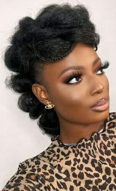 Crochet Updo, Black Hair Updo, Natural Bridal Hair, Exotic Hairstyles, Black Hair Updo Hairstyles, Bear Wedding, Beautiful Eyebrows