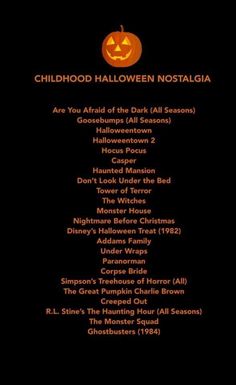 the halloween song list for children's halloween movies