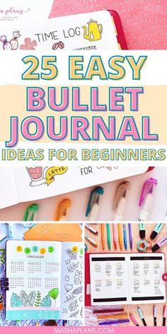 Discover 25 easy bullet journal ideas for beginners with our fun and inspiring guide. Start your bullet journaling journey with these simple bullet journal ideas that are perfect for newcomers. Whether you're looking for creative layouts or effective organization tips, these bullet journal page ideas will help you craft a planner that's both functional and beautiful. Click now to get ideas for beginners and make bullet journaling for beginners a breeze! Bullet Journal Ideas How To Start A, Bullet Point Journal Ideas, Diy Bullet Journal Ideas, Bullet Journal Beginning Pages, Bullet Journal Ideas Pages Inspiration, Level 10 Life Bullet Journal, Simple Bullet Journal Ideas, Bujo Pages Ideas, Bullet Journal Beginning