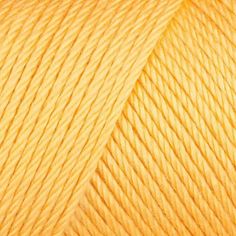 the yarn is bright yellow and it looks like an orange color