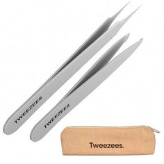 Amazon.com : Tweezees Precision Stainless Steel Tweezers | Professional Slant Tip & Splinter Tip Tweezer | Extra Sharp Hair Removal Tool | For Eyebrow Shaping : Beauty & Personal Care Always Pads, Best Tweezers, Hair Scrub, Tweezers Eyebrows, Hair Styling Accessories, Makes You Beautiful, Eyebrow Shaping, Styling Accessories