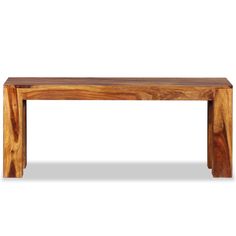 a wooden bench made out of wood on a white background