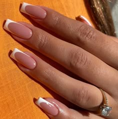 French Tip Acrylic Nails, Her Nails, Work Nails, Classy Acrylic Nails, Acrylic Nails Coffin Short, Fire Nails, Chic Nails, Best Acrylic Nails, Square Nails