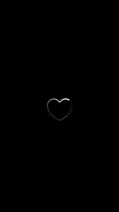 a black background with a white heart on the left and right side of the screen