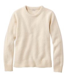 Generations of customers have turned to our authentic ragg wool sweaters for exceptional warmth, classic good looks and an incredible price. Our comfortable crewneck is expertly knit from exceptionally soft, premium lambswool. Slightly Fitted: Softly shapes the body. Falls at hip. 100% lambswool. In a midweight knit specially chosen for substantial winter warmth without bulkiness. Handwash and dry flat, or dry clean. Ribbed trim. Imported. Fit: Slightly Fitted | Women's Classic Ragg Wool Sweater Narnia Closet, Waffle Sweater, Closet Wishlist, Cocoon Cardigan, Coastal Grandmother, Ll Bean, Work Style, Wool Blend Sweater, L L Bean