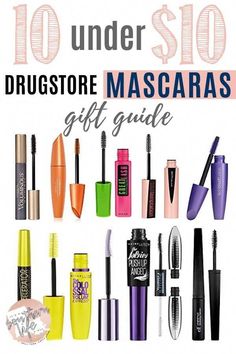 Need a budget mascara? Here I have a roundup of the best mascaras under $10 from your local drugstore. Makeup that fits into your budget. Best Affordable Mascara, Affordable Mascara, Mascara Guide, Best Mascaras