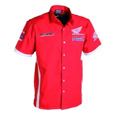 Chemise Honda HRC- M Chef's Jackets, Casual Button Down Shirt, Button Down Shirt, Men Casual, Texture