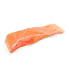 a piece of salmon on a white background