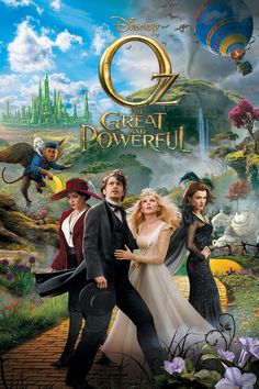 the poster for disney's upcoming animated movie, oz and the magic kingdom is shown