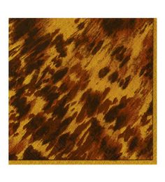 a brown and black animal print paper napkin