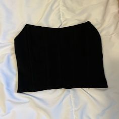 This Is In Great Condition, Nwt. It Zips Up The Back. Black Tube, Corset Top, The Back, Zip Ups, Womens Tops, Women Shopping, Black, Color