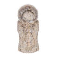 FAYE Coyote hooded vest Coyote Fur Coat, White Fur Vest, Brown Fur Vest, Fur Vest Women, Rabbit Fur Vest, Cashmere Cape, Coyote Fur, Sheep Skin, Winter Vest