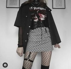 Mcr Concert Outfit, Fashion Corner, Dope Outfits, Hot Outfits, Edgy Outfits, Dark Fashion, Grunge Fashion