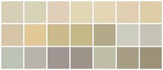 the different shades of gray and beige