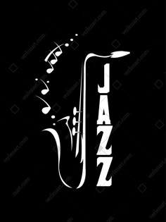 the jazz logo with music notes coming out of it