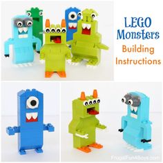 lego monsters building instructions for children to learn how to make them with their own hands