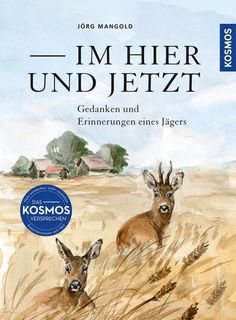 the cover of i'm her und jettzt, with two deer standing in tall grass