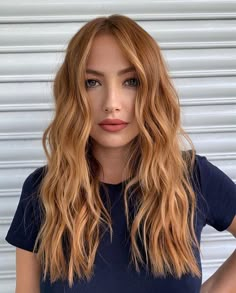 Natural Redhead Blonde Money Piece, Trendy Women’s Haircuts 2023, Copper Blonde Dark Roots, Rusty Blonde Hair, Light Brown And Ginger Hair, Strawberry Auburn Hair, Copper Hair With Green Eyes, Copper Hair For Pale Skin, Light Ginger Hair With Blonde Money Piece