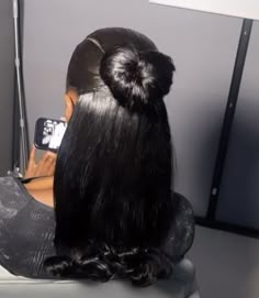 Pressed Natural Hair, Silk Press Natural Hair, Big Box Braids Hairstyles, Black Ponytail Hairstyles, Flat Iron Hair Styles