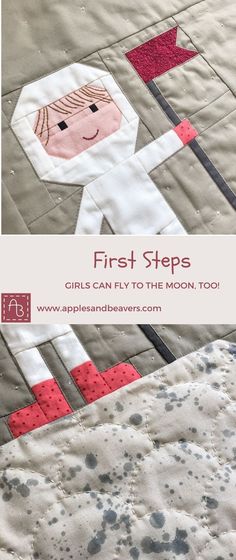 the first step in how to make a baby doll quilt