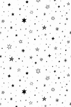 black and white stars on a white background