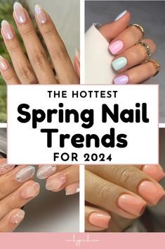 Spring Natural Nails 2024, Spring 2024 Manicure, Trending Spring Nails 2024, Squoval Nails Spring Colors, May 2024 Nail Trends, April 2024 Nails, Spring Nail Trends 2024, Spring Nails 2024 Trends Short Simple, Spring Nails 2024 Trends Short Almond