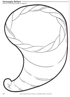 a coloring page with the shape of a curved object