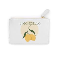 Designed to be chic and highly portable, this mini personalized clutch bag is made for the fashionista on the go. It can hold everyday essentials such as a phone, a wallet, and keys. It features a zip fastener and it is made of vegan, cruelty-free leather that can accommodate your custom designs on both sides.  .: Material: 100% polyurethane faux leather  .: Double-sided print with Saffiano pattern finish .: One compartment for cash, cards, other small items .: Black lining .: Metal zipper closure .: Assembled in the USA from globally sourced parts Trendy Rectangular Case Bag With Card Slots, Trendy Travel Clutch Wallet, Trendy Wallet Pouch For Mobile Phone, Trendy Rectangular Phone Bag As A Gift, Trendy Rectangular Phone Bag Gift, Trendy Rectangular Phone Bag As Gift, Trendy Cosmetic Bag With Zipper Closure For Personal Use, Trendy Rectangular Phone Bag Perfect For Gifts, Trendy Travel Pouch Wallets