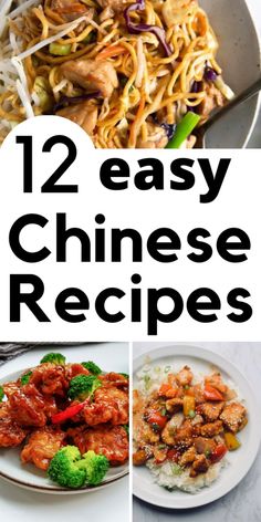 twelve easy chinese recipes that are delicious and tasty for the whole family to enjoy