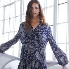 Elyn Tunic Dress Nwt Xs Navy And White. Fabulous High Low Tunic. Lightweight Quality Fabric...With A Beautiful Pattern. All Offers Welcome Bundle And Save More Anthropologie Items In My Closet Flowy Floral Print Tunic Midi Dress, Flowy Viscose Tunic Dress, Chic Long Sleeve Floral Dress With Ruffle Hem, Chic Floral Long Sleeve Dress With Ruffle Hem, Flowy Viscose Mini Dress, Chic Floral Dress With Ruffle Hem Long Sleeve, Elegant Flowy Boho Dress With Floral Print, Floral Print Long Sleeve V-neck Dress, Elegant Tunic Mini Dress For Daywear